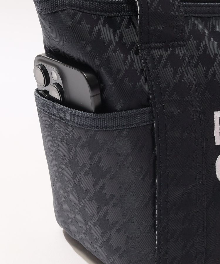 パーリーゲイツ PG ニコちゃんワッペン千鳥格子カートバッグ