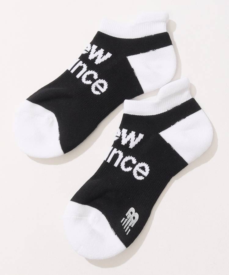 NB バイカラーロゴアンクルソックス