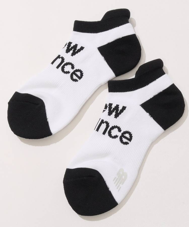 NB バイカラーロゴアンクルソックス