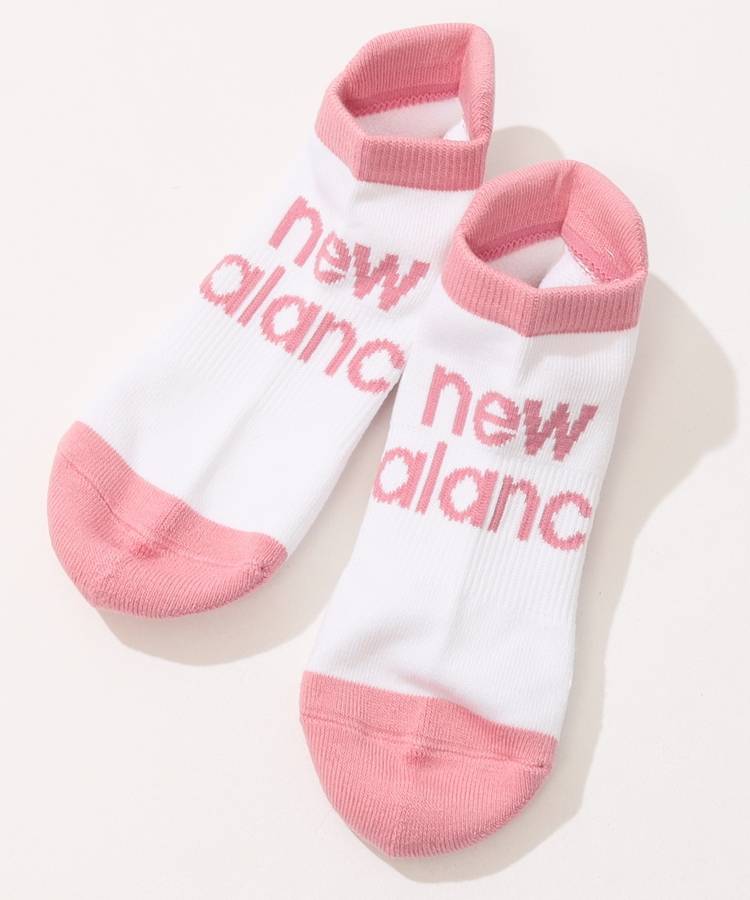 NB バイカラーロゴアンクルソックス