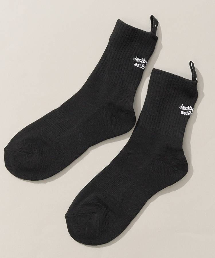 JB タグ付きバックロゴショートソックス