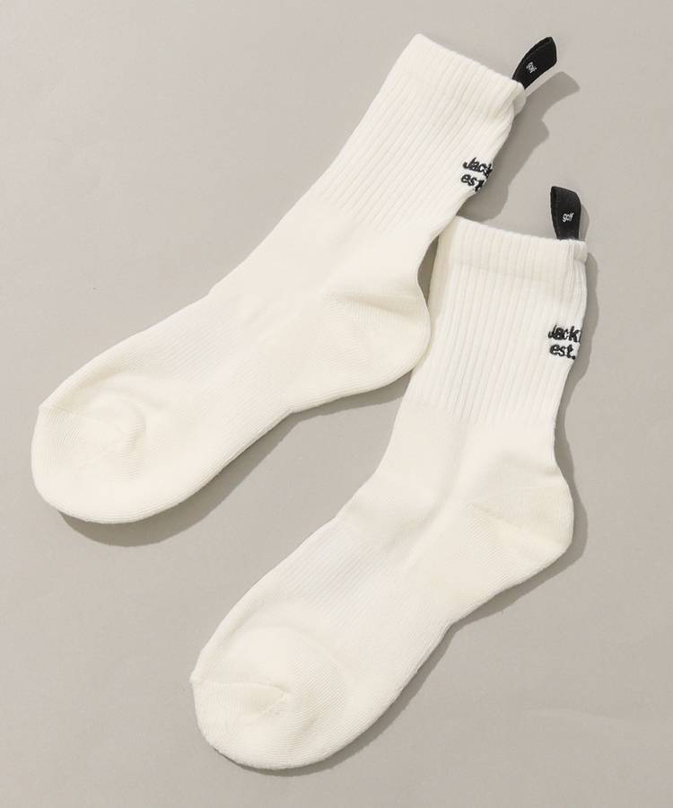 JB タグ付きバックロゴショートソックス