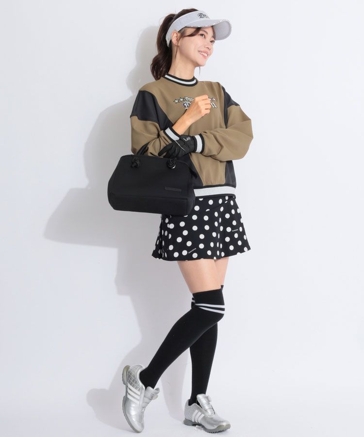 パーリーゲイツ PG ランダムドット柄サッカースカート レディース