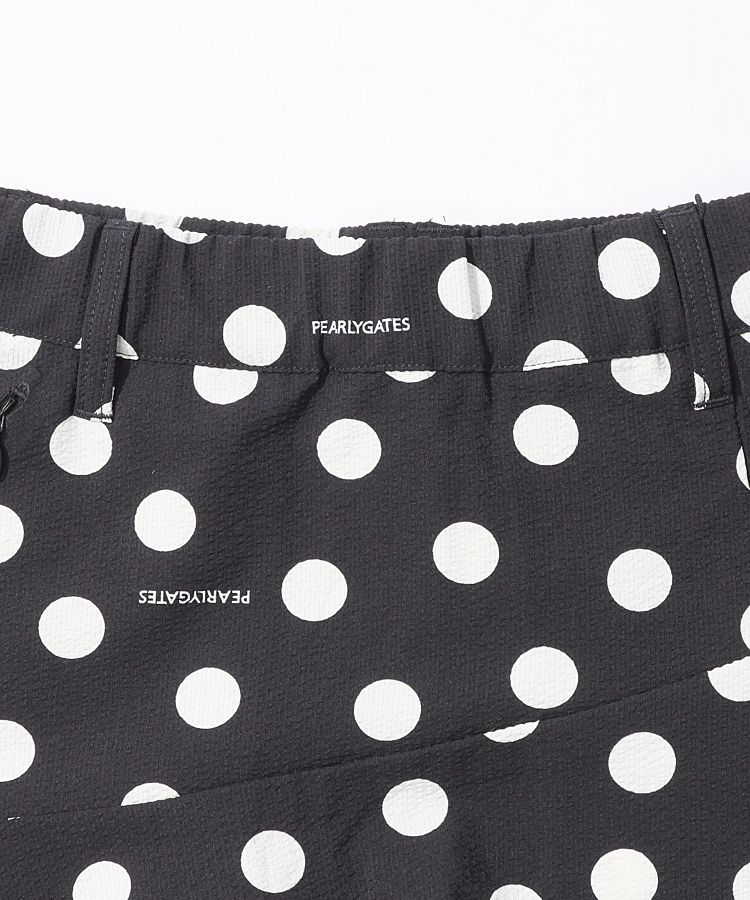 パーリーゲイツ PG ランダムドット柄サッカースカート レディース