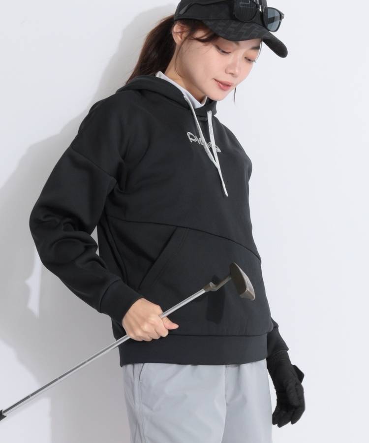 PN 【軽量肉厚保温】アシメポケットフーディー