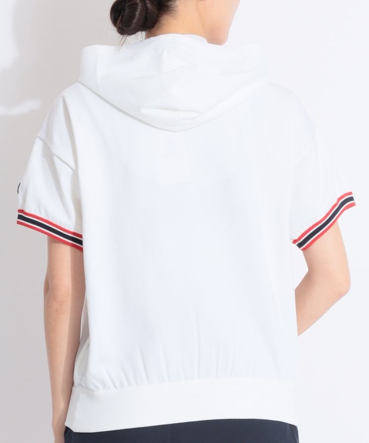 アンパスィ AP 【洗濯機洗いOK】アクティブニット半袖フーディ