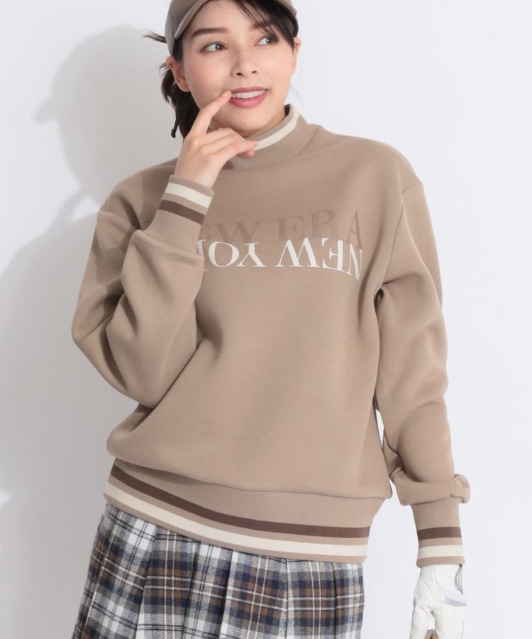 ニューエラ NE 【撥水】ラインリブモックネックスウェットプル