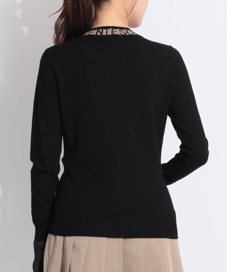 デサントゴルフ DE 【手洗い可能】ジャガードロゴモックネックニット