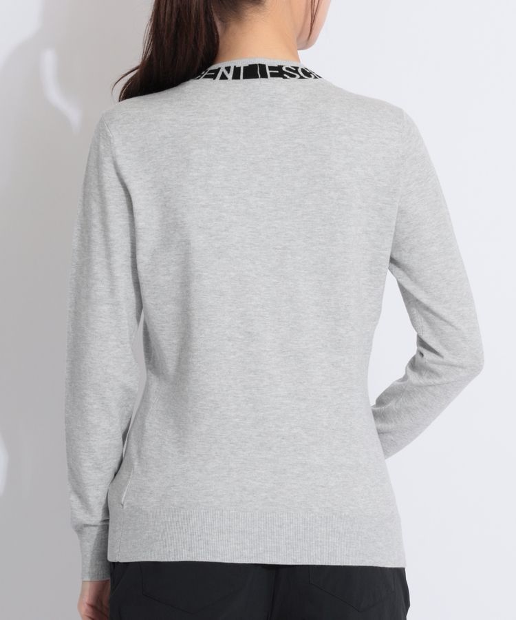 デサントゴルフ DE 【手洗い可能】ジャガードロゴモックネックニット