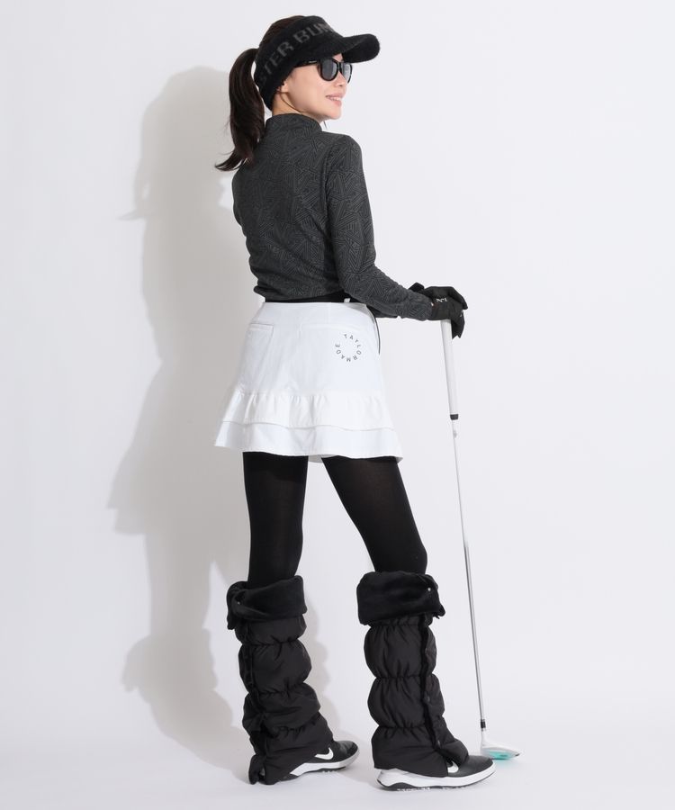 TaylorMade サークルロゴフレアースカート ブラック TaylorMade サークルロゴフレアースカート ブラック TaylorMade