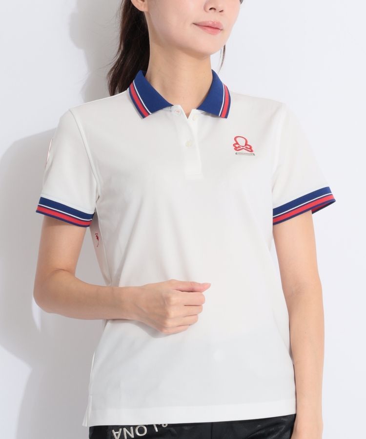 ロゴワッペンクレリック半袖ポロシャツ