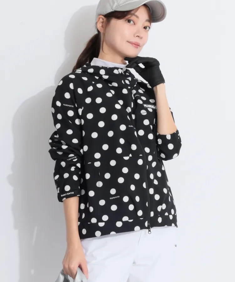 パーリーゲイツ PG ランダムドット柄サッカースカート レディース