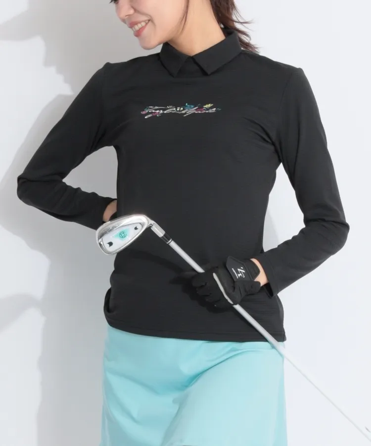 デサントゴルフ DE 【手洗い可能】襟付きケーブルニットブルゾン