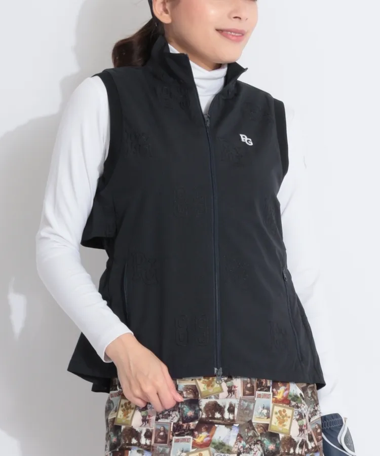 パーリーゲイツ PG ニコちゃんワッペン千鳥格子カートバッグ