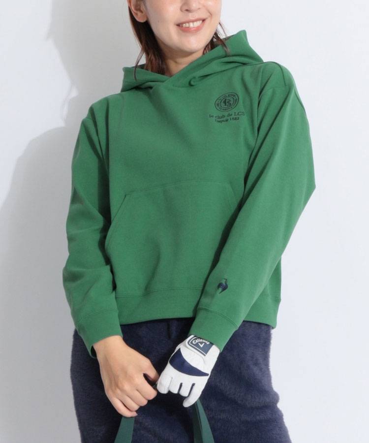 LA 【UPF50+】サークルロゴ刺繍スウェットパーカー