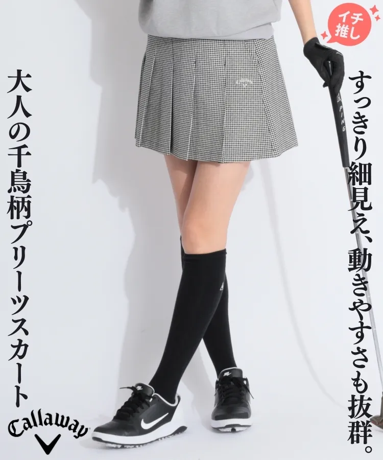 TaylorMade テーラーメイド ゴルフ スカート ストレッチ プリーツ L テーラーメイドゴルフ TG 【撥水ストレッチ】プリーツスカート