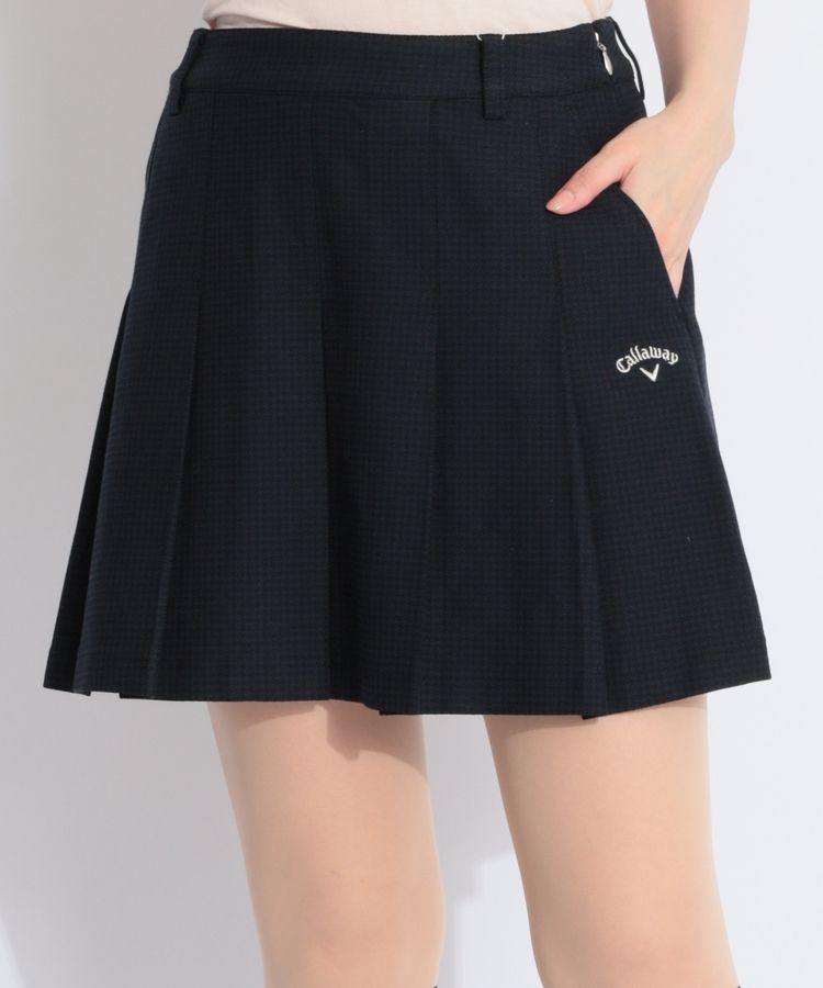 【ストレッチ】グラフィック柄タックプリーツスカート
