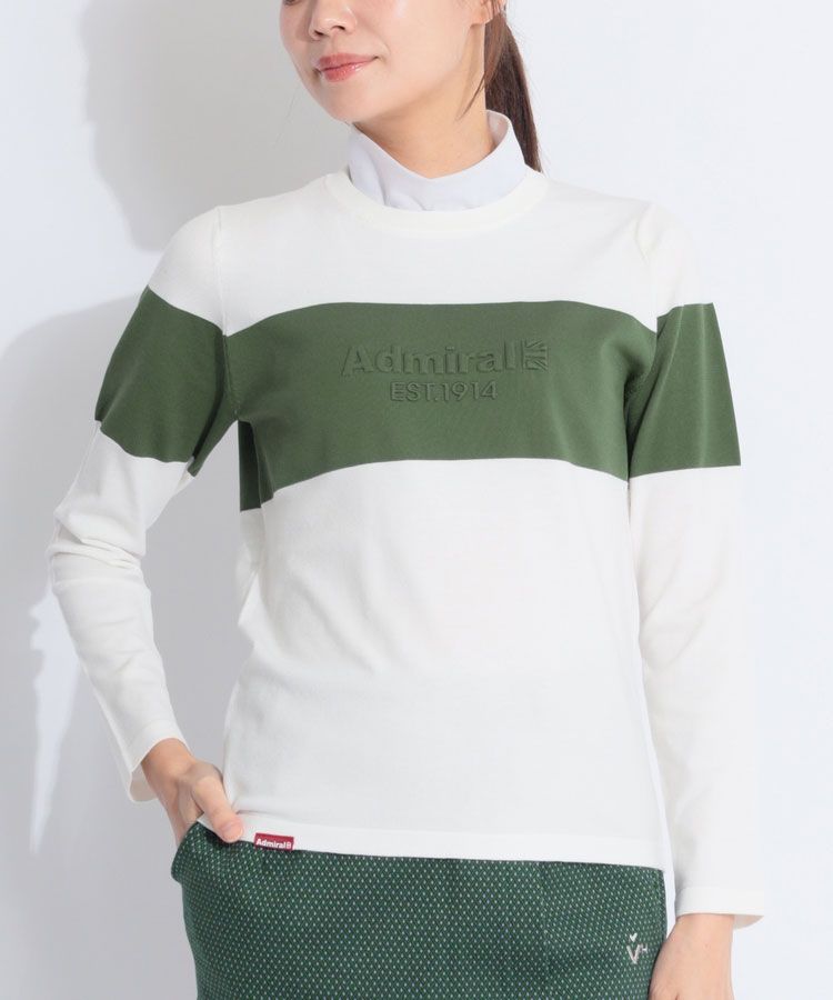 アドミラル Admiral モールヤーン ハーフジップセーター レディス