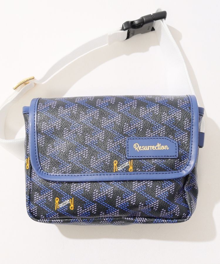 レザレクション RR 【アイクスNo.2】ロゴ総柄ウエストポーチ