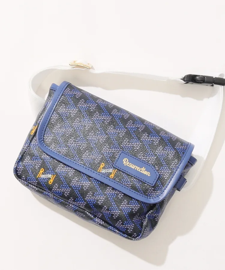 レザレクション RR 【アイクスNo.2】ロゴ総柄ウエストポーチ
