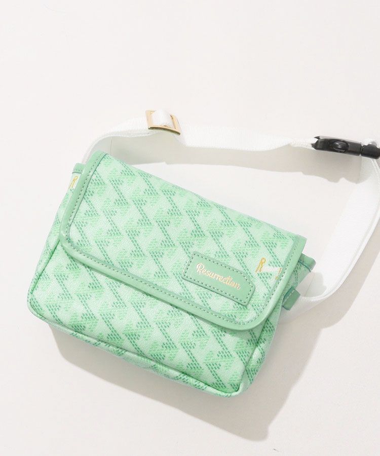 レザレクション RR 【アイクスNo.2】ロゴ総柄ウエストポーチ