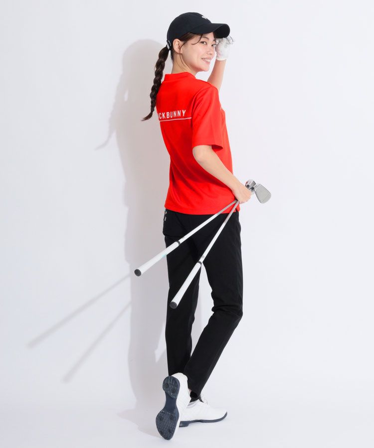 アドミラルゴルフ バックウエストロゴスリムパンツ ゴルフウェア レディース 秋冬 スリム ゴルフ女子 CURUCURU アドミラルゴルフ AM 撥水ストレッチバックウエストロゴスリム