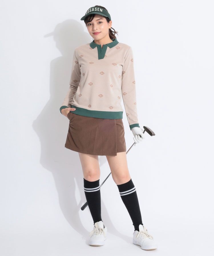 ビームスゴルフ BE 【ストレッチ】コーデュロイラップキュロット