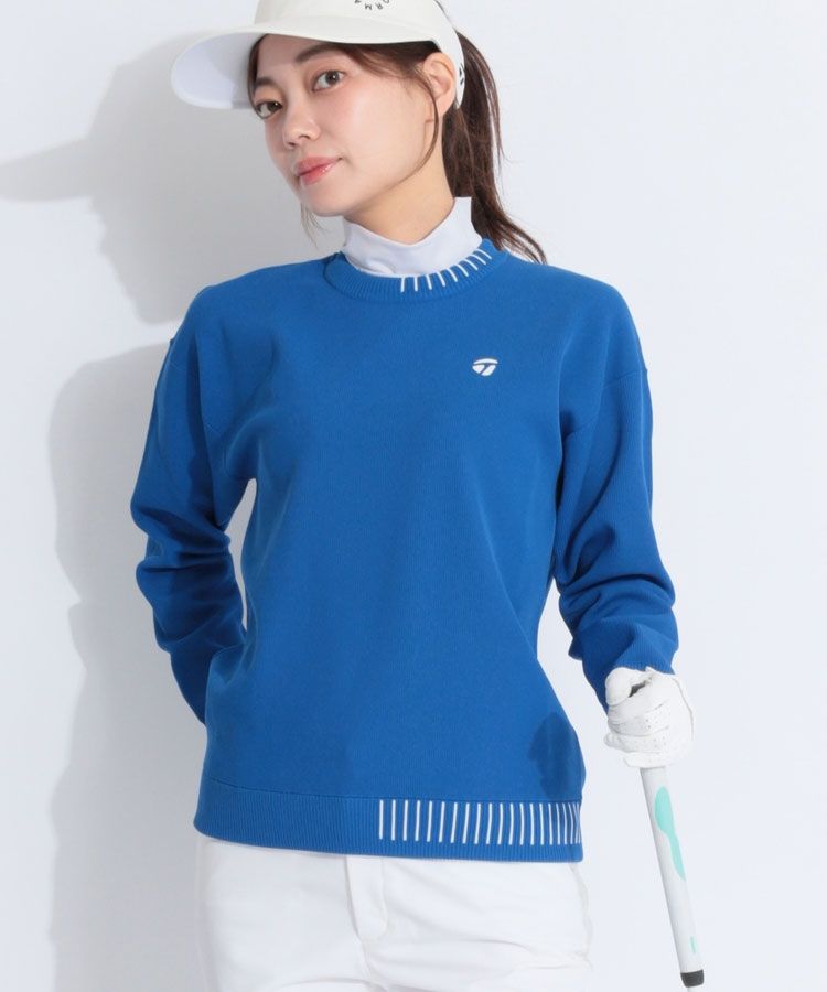 テーラーメイドゴルフ TG 【ストレッチ】リブステッチクルーネック