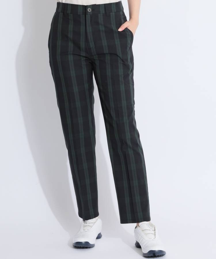 BE 選べるデザインセンタープレステーパードパンツ