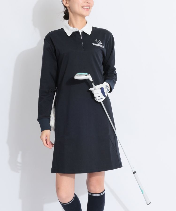 ビームスゴルフ ワンピース ビームスゴルフ BE 【ストレッチ】クレリックカラードロスト長袖