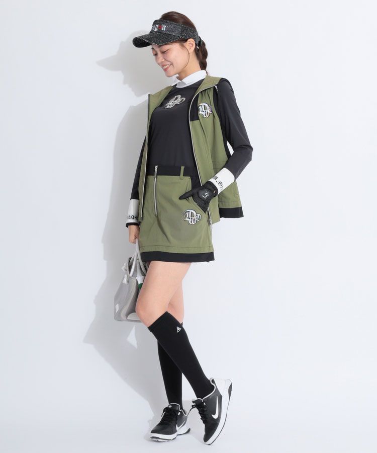 ダンスウィズドラゴン DD ロゴ刺繍ラメサンバイザー レディース