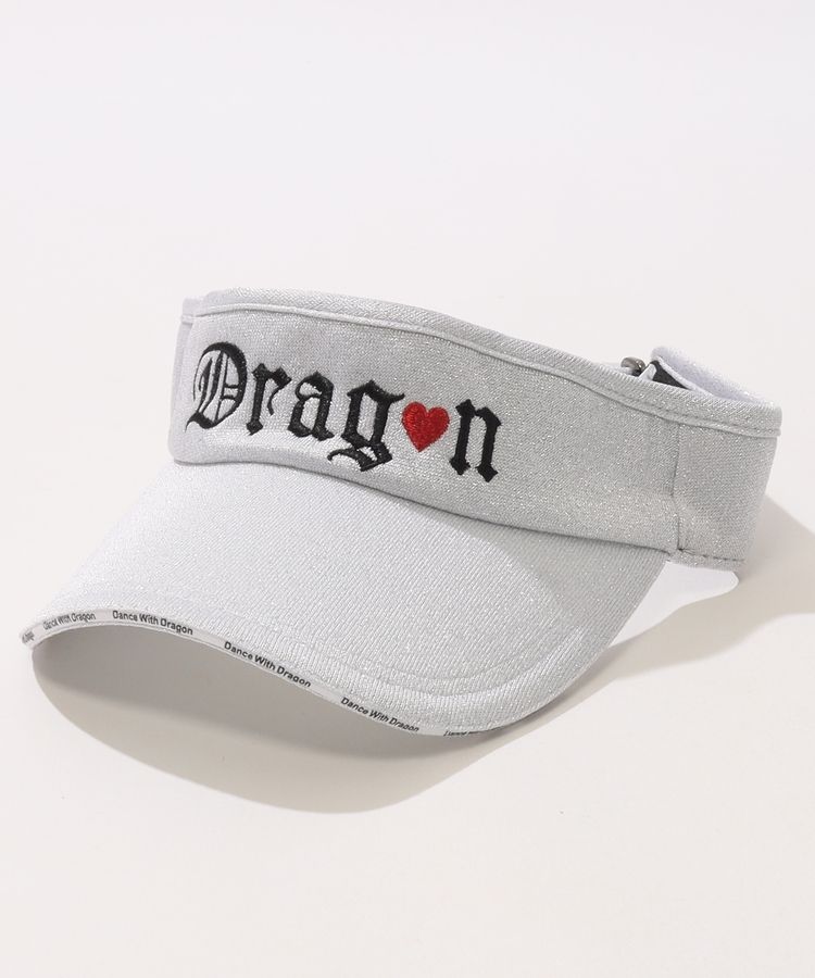 ダンスウィズドラゴン DD ロゴ刺繍ラメサンバイザー レディース