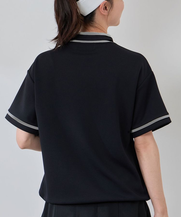 ジュン＆ロぺ JR 【UVストレッチ】配色ライン半袖プルオーバー