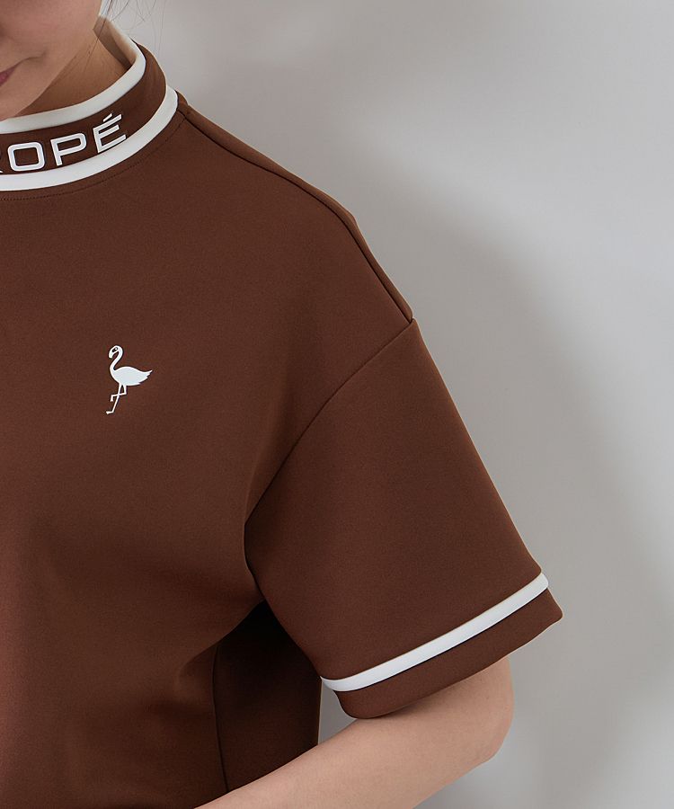 ジュン＆ロぺ JR 【UVストレッチ】配色ライン半袖プルオーバー