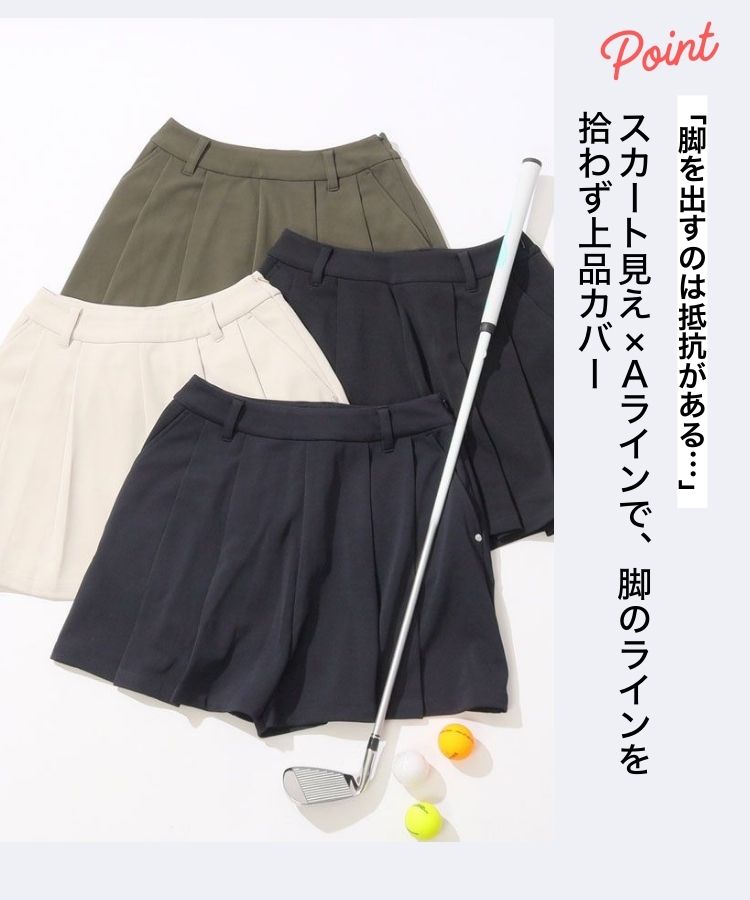 【 ブリーフィング 】レディースウェア　プリーツスカート　ショートパンツ　L ブリーフィングゴルフ BR ツイルタックショートパンツ レディース