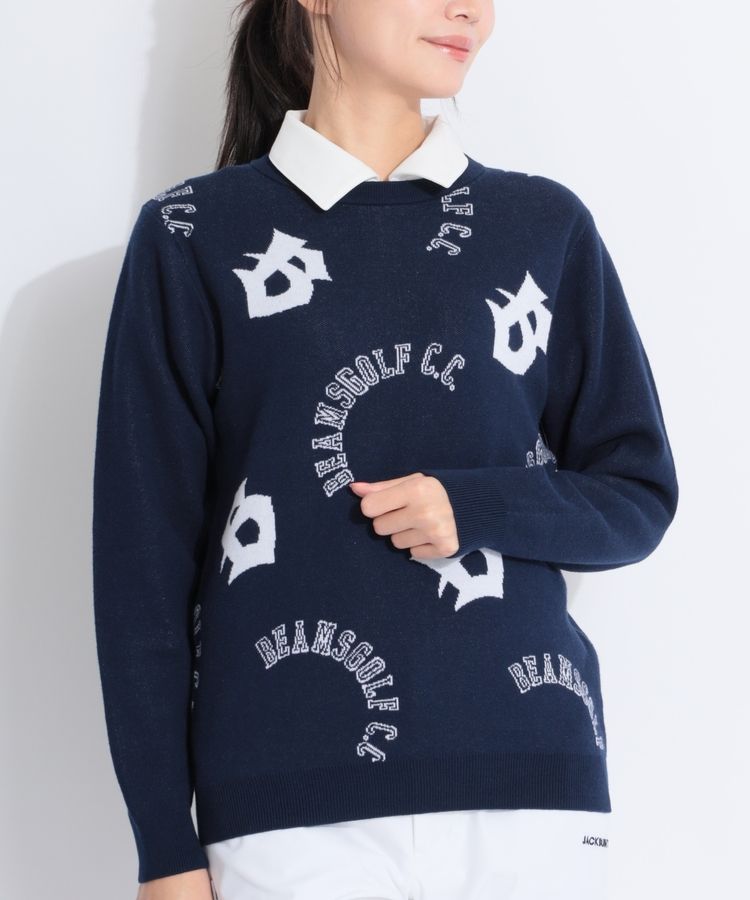 ビームスゴルフ 月面 ジャガード クルーニット 11150499147_C_2.jpg