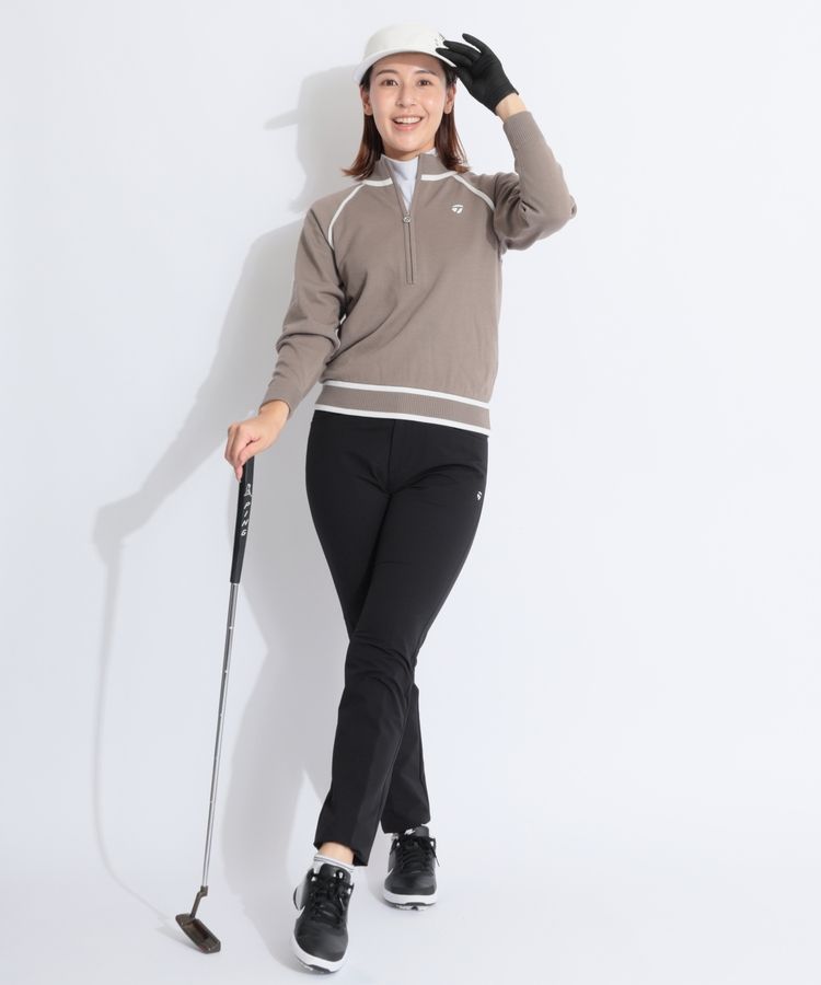 テーラーメイドゴルフ TG Wラインドハーフジップセーター レディース