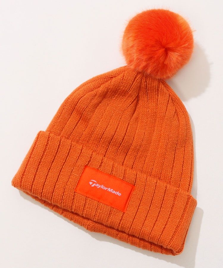 テーラーメイドゴルフ TG ポンポンリブニット帽 レディースゴルフ