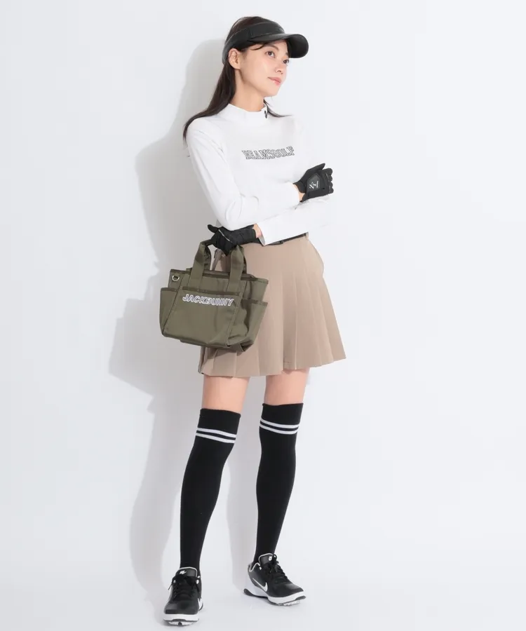 ニューエラ NE 【ストレッチ】ウエストベルト付きプリーツスカート