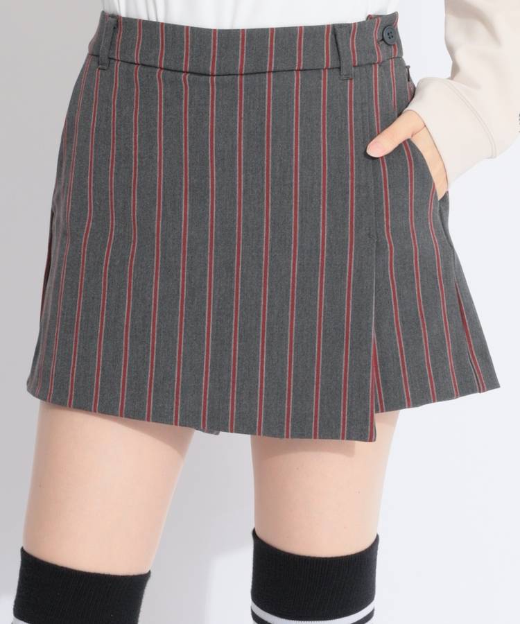 BE 【ストレッチ】選べるデザインラップキュロット