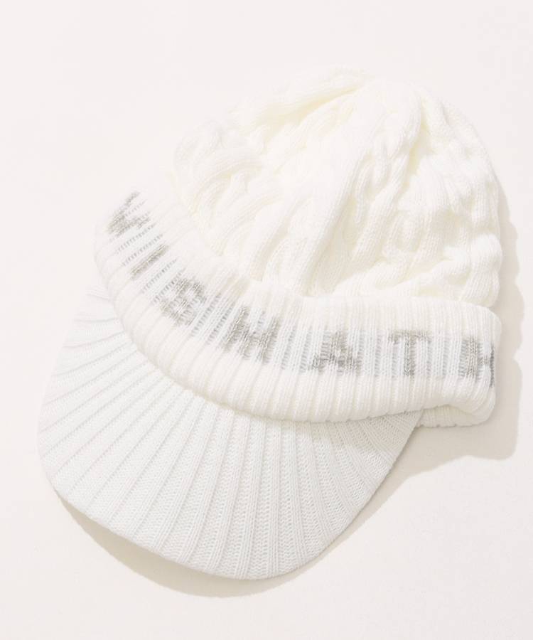 TM ケーブル編みニットキャップ