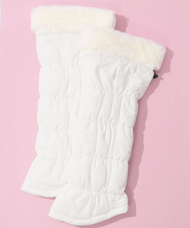 キャロウェイ CA ファー切替タフタ中綿レッグウォーマー