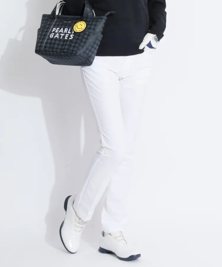 パーリーゲイツ PG ニコちゃんワッペン千鳥格子カートバッグ