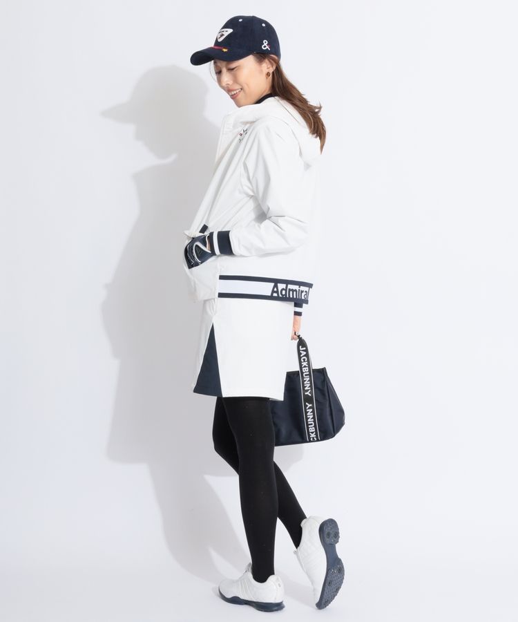 Admiral フード付きホワイトジャケット アドミラルゴルフ AM シールドテックライトウォームジャケット