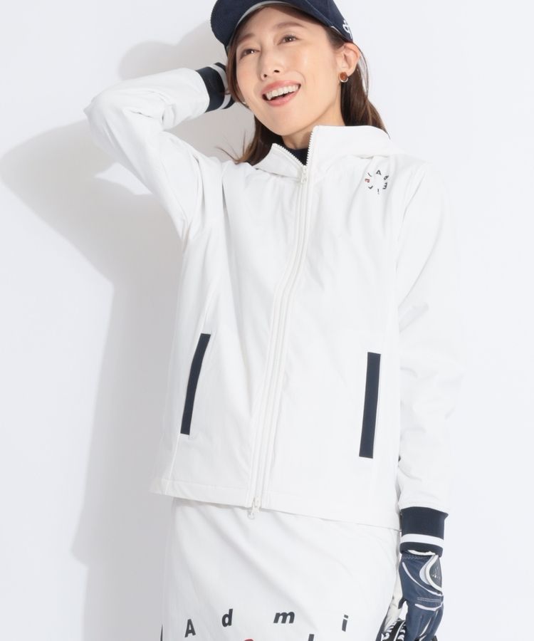 アドミラルゴルフ AD MIRAL ジャケット グレー/ホワイト 40%OFF】[アドミラル ゴルフ]メンズ フラッグ フルジップ ニット