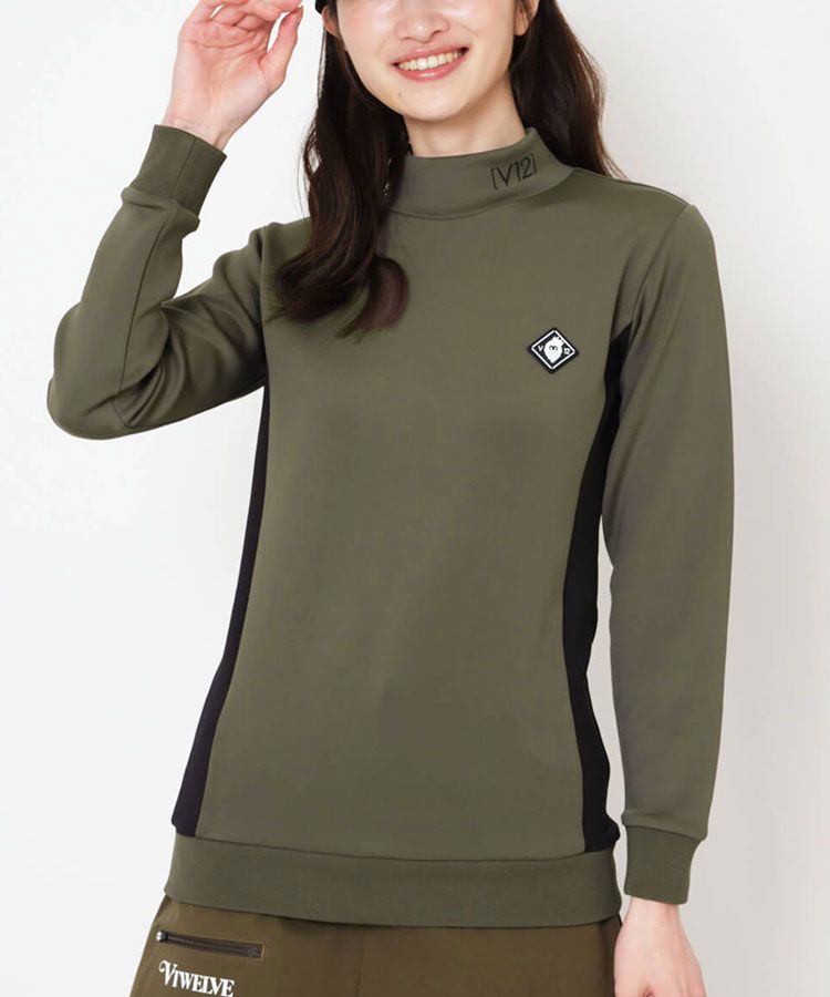 ヴィトゥエルヴ VI 【ストレッチ】バイカラー切替モックネック