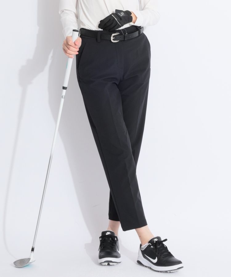 【防風撥水】センタープレステーパードアンクルパンツ