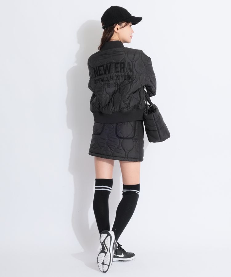 ニューエラ NE 【撥水】バックロゴ刺繍キルティングジャケット