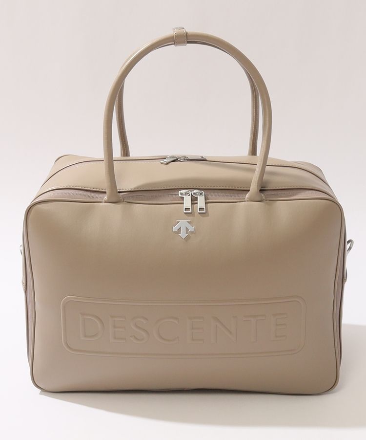 デサントゴルフ DE シューズケース付きエンボスロゴ合皮ボストン