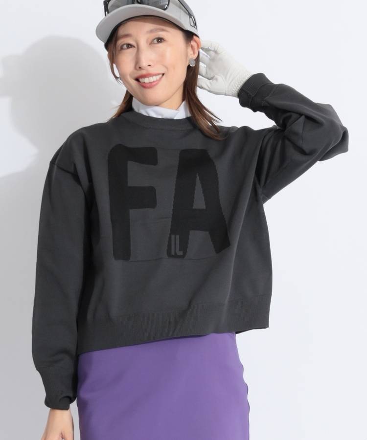 FG ビッグロゴクルーネックニット